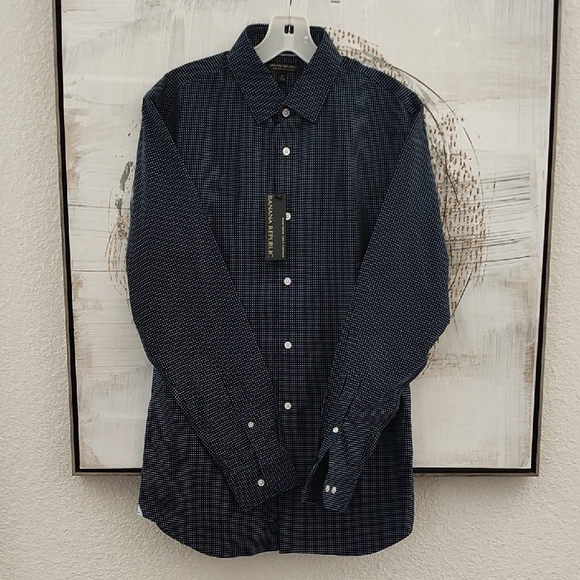 New Banana Republic Classic Blue Shirt Size M - Picture 5 of 9